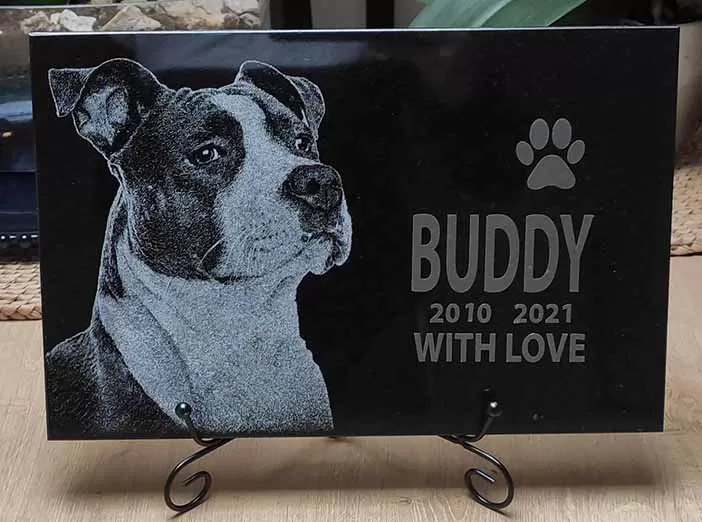 Granite engraving